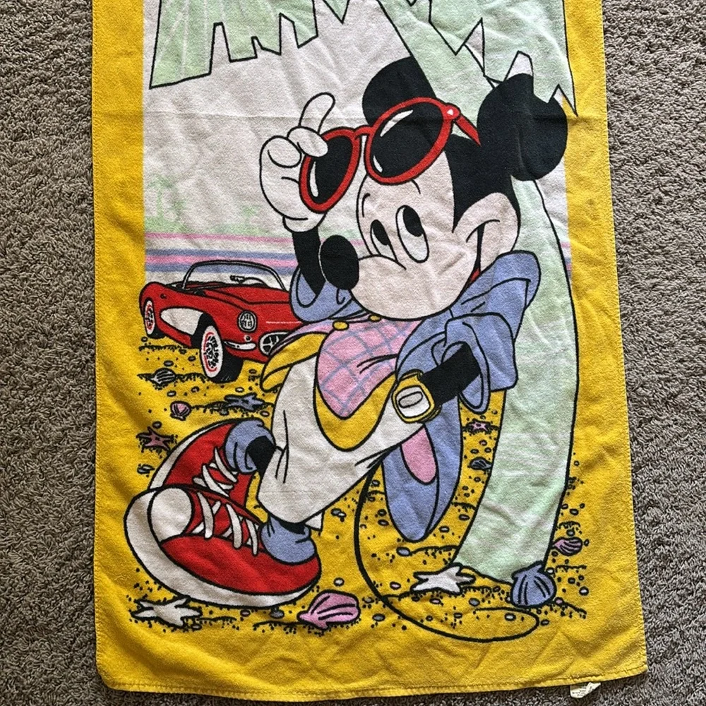 Vintage Mickey Mouse Beach Towel